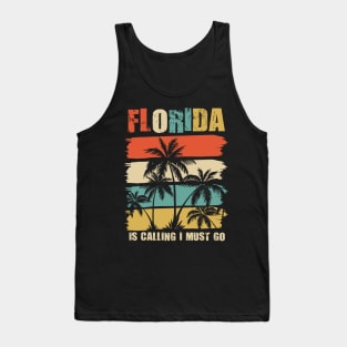 Florida is calling and I must go vintage summer design Tank Top